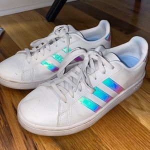 Metallic adidas sneakers
